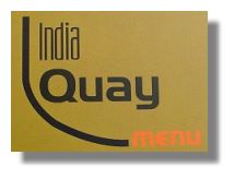 Menu, Indian Quay
