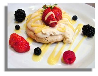Strawberry and Apricot Pavlova