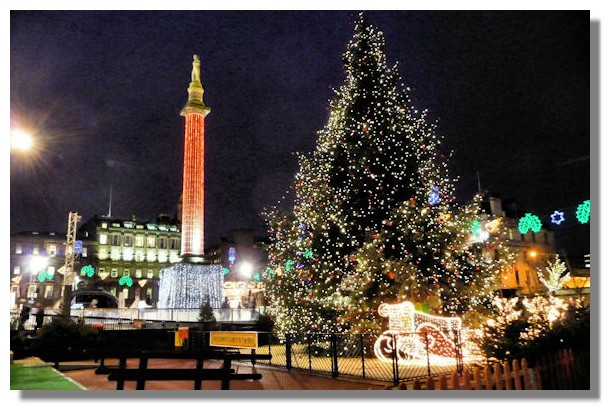 Christmas Lights, George Square, Glasgow