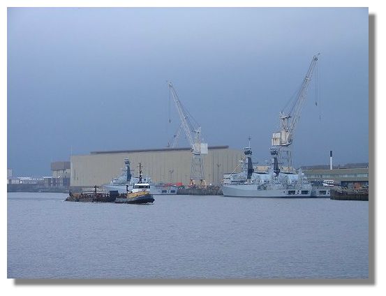 Ships on the river Clyde