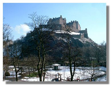 Edinburgh Castle in Winter