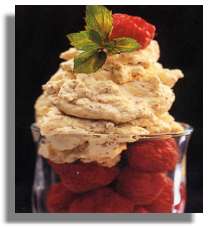 Cranachan and raspberries