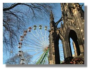 Ferris Wheel and Scott Monument