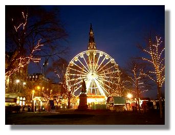 Ferris Wheel and Scott Monument