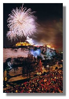 Fireworks at Hogmanay