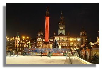 Skating in George Square