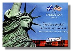 Statue of Liberty in Tartan