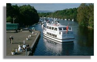 Cruise ship at Balloch