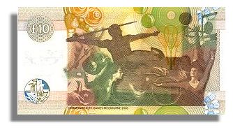 Clydesdale Bank Commonwealth Games Commemorative £10 Banknote