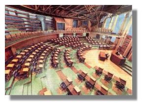 Debating Chamber, new Scottish Parliament