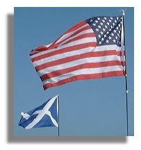 US and Scottish Flags