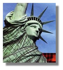Statue of Liberty in Tartan