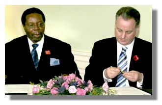 First Minister Jack McConnell and the President of Malawi
