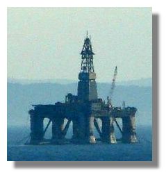 Oil Rig in North Sea