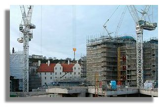 New Scottish Parliament building under construction