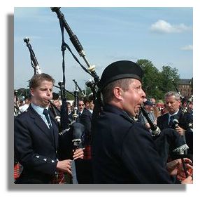 Pipers at Pipe Band Championships