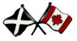Scottish and Canada Flags