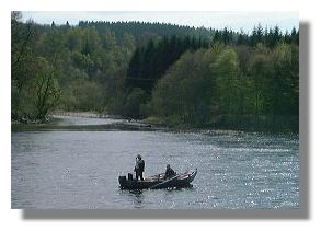 Fishing on the river Tay