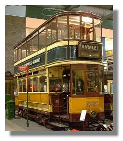 Tramcar in Museum of Transport, Glasgow