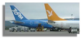 Zoom Boeing 767, Glasgow Airport