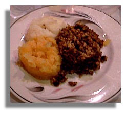 Haggis, neeps and tatties