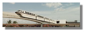 Monorail at DisneyWorld