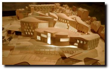 Model of Scottish Parliament Building