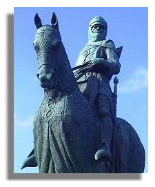 Monument to Robert the Bruce at Bannockburn
