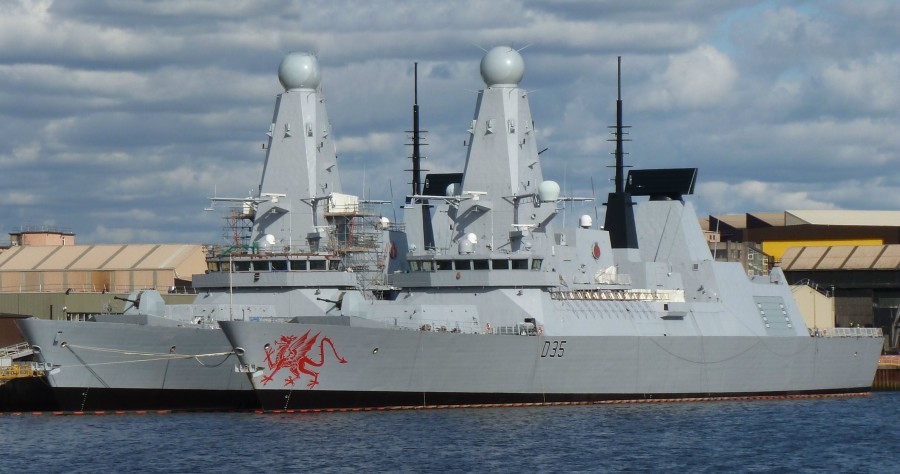 HMS Dragon & Defender From Braehead