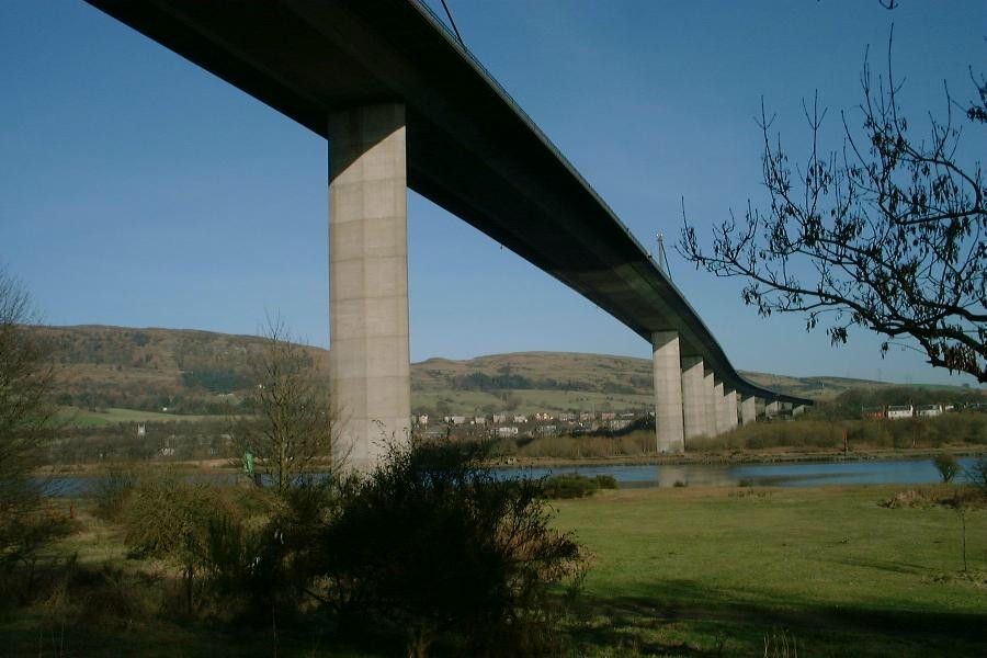 Erskine Bridge Across River Clyde to West Dunbartonshire