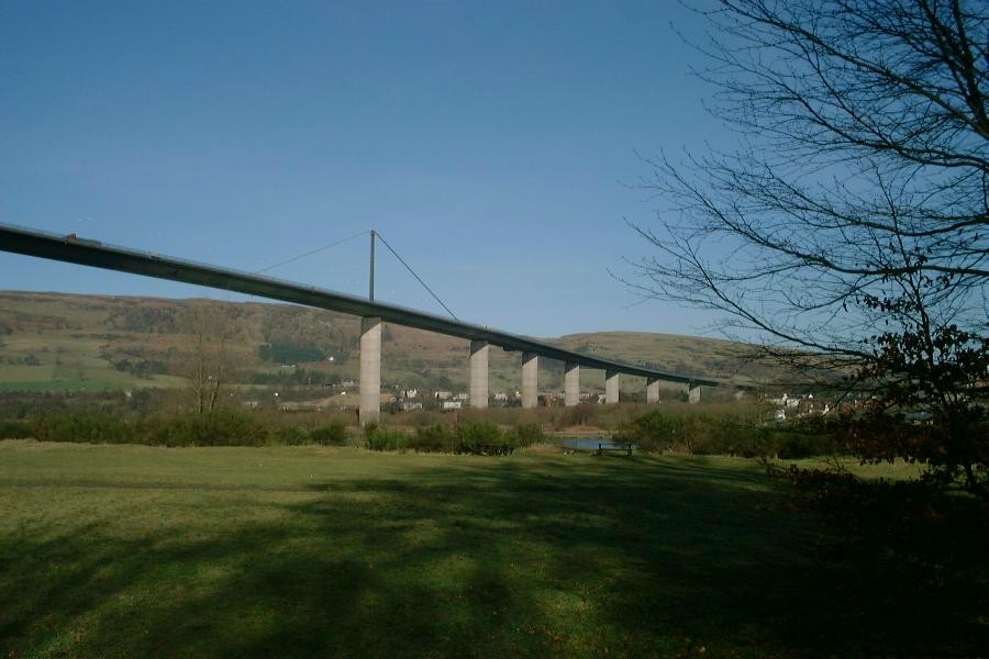 Erskine Bridge Across River Clyde to West Dunbartonshire
