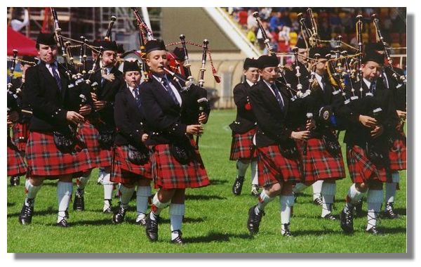 Pipe Band at the Milngavie and Bearsden Highland Games