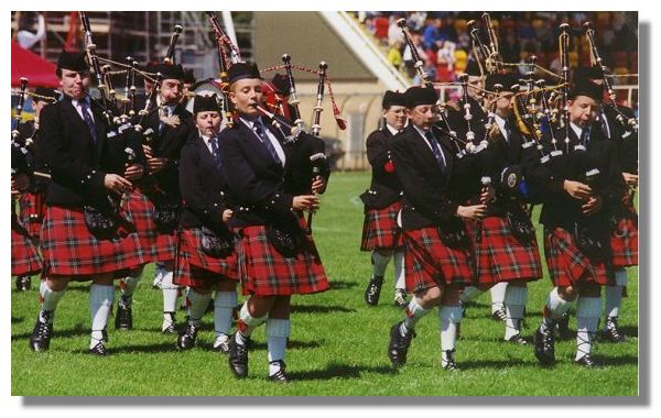 Pipe Band at the Milngavie and Bearsden Highland Games