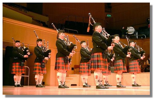 Dumbarton and District Pipe Band, Scottish Tattoo, Glasgow Royal Concert Hall.