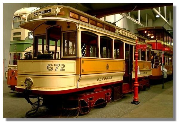 Tram Cars, Transport Museum, Glasgow