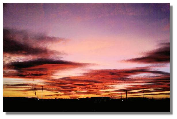 Sunset, Glasgow Fort Shopping Centre