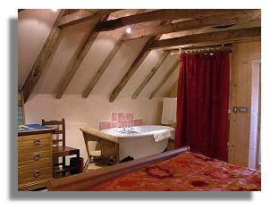 Period bath in the bedroom