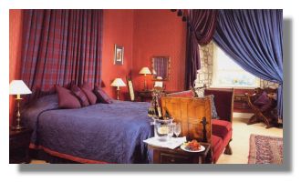 Bedroom at Dalhousie Castle