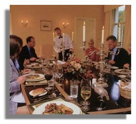 Dining at Enterkine House