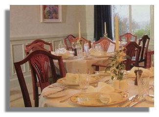 Dining at Enterkine House