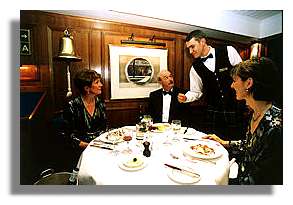 Dining on Hebridean Princess