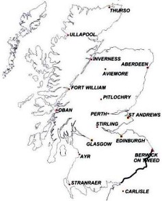 Map of Scotland