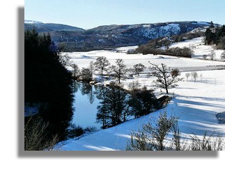River Beauly and Aigas Golf Course in winter