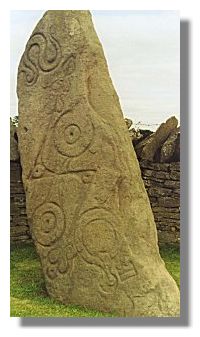 Earliest of the Pictish sculptured stones at Aberlemno