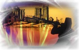 Arbroath Abbey on Fire