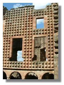 Inside Crichton Castle