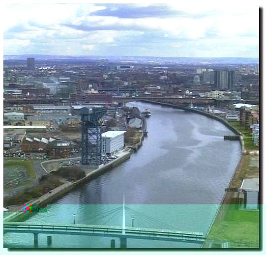 Upriver towards Glasgow city centre