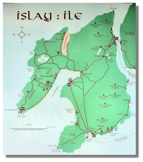 Map of Islay