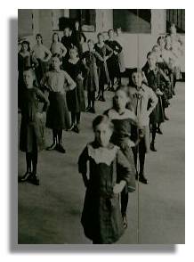 Pupils in the early days of Scotland Street School