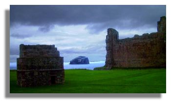 Tantallon Castle, Dovecote and Bass Rock